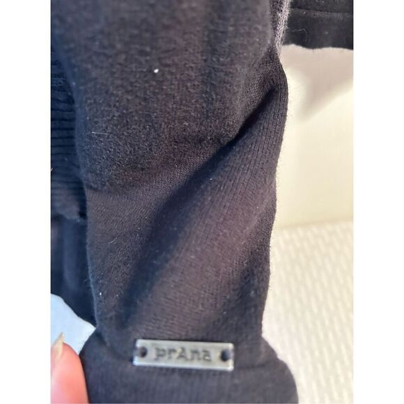 PrAna tunic zipper jacket black large back design organic cotton India - Picture 2 of 8